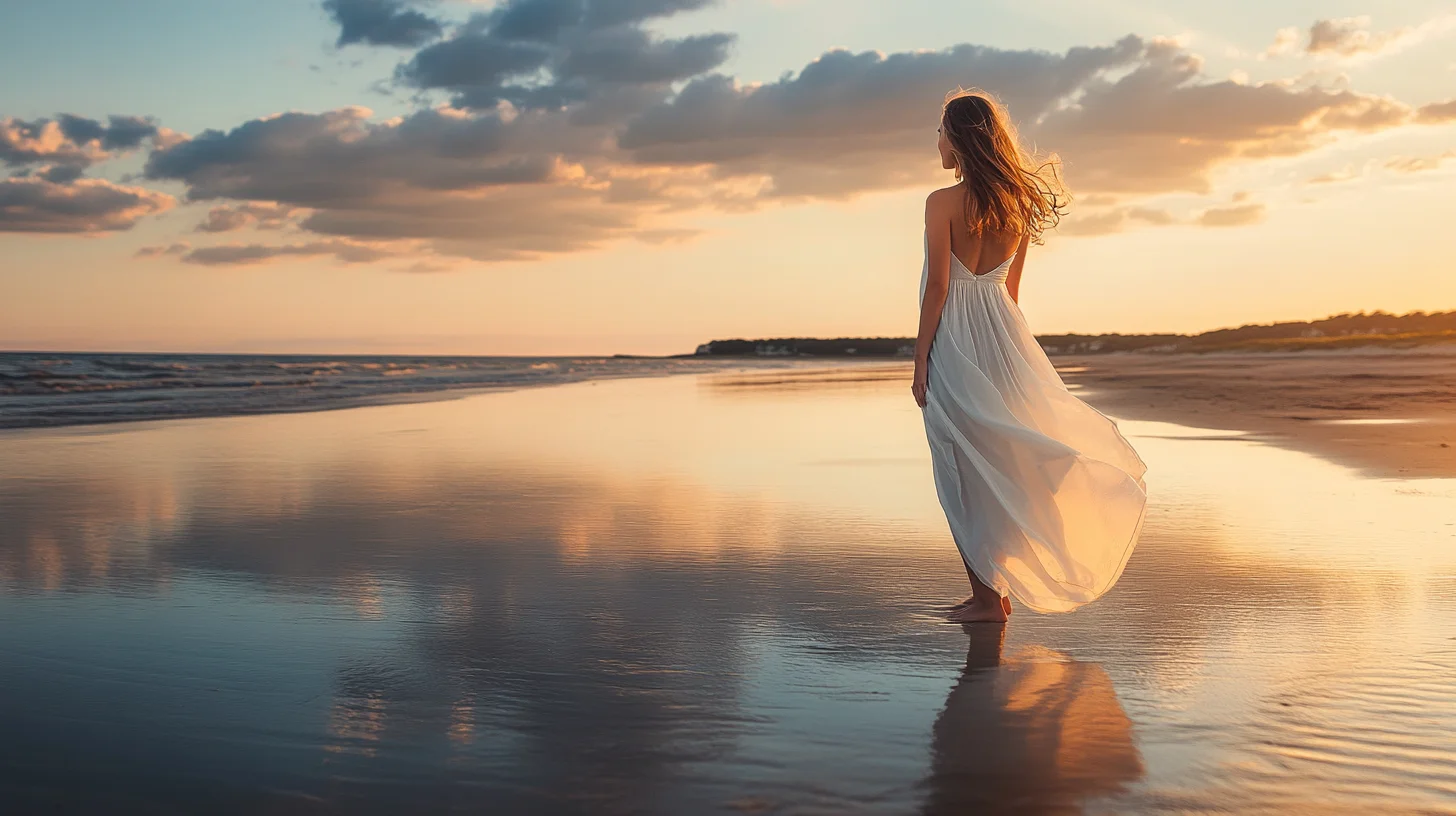 Beach senior portraits on the South Shore of Massachusetts