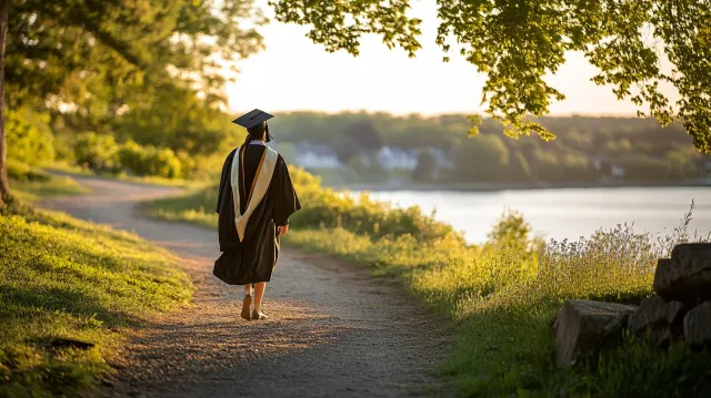 College Graduation Portraits on the South Shore