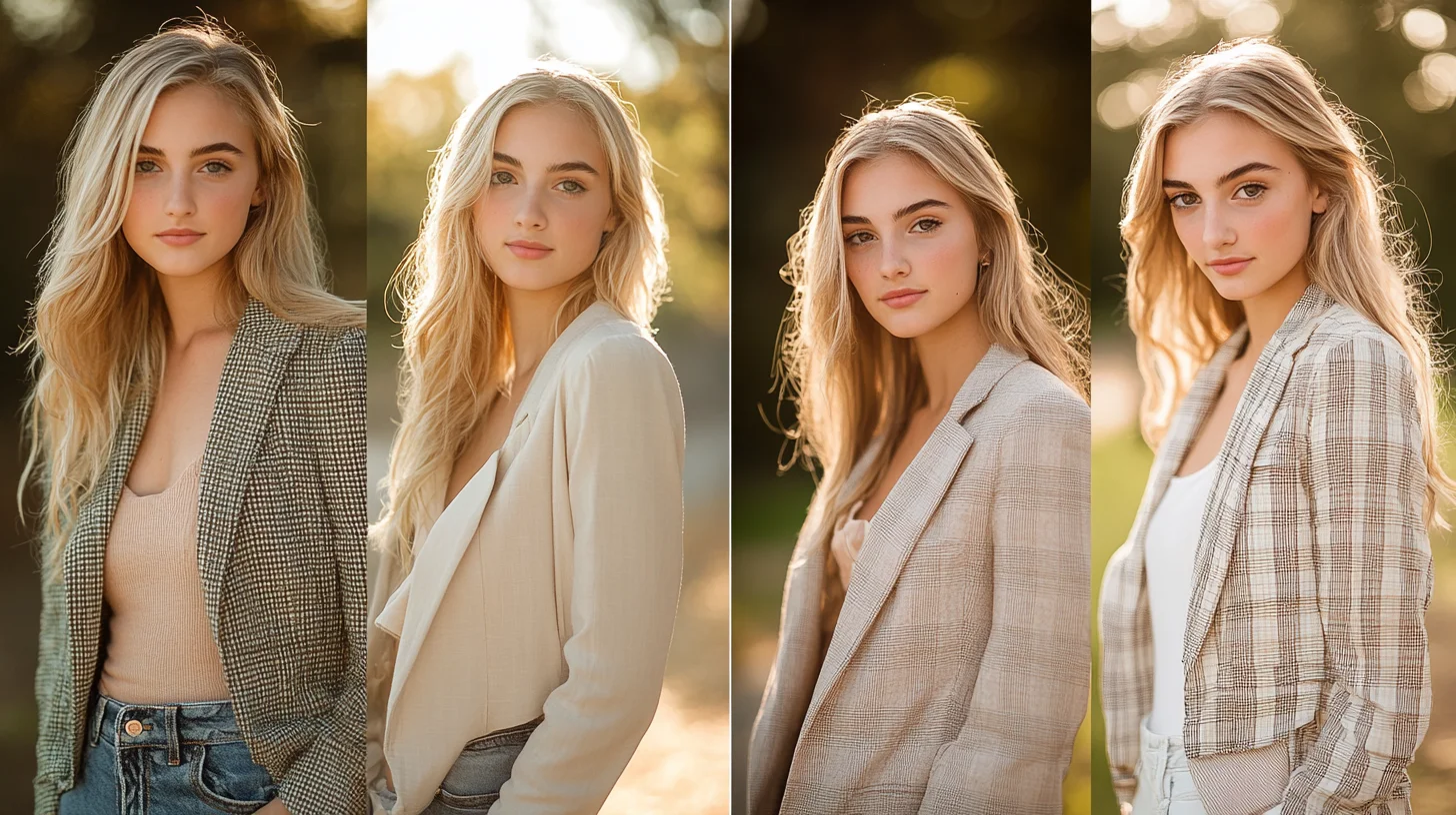 Senior portrait outfit ideas by location — beach, park, downtown, studio on the South Shore Massachusetts