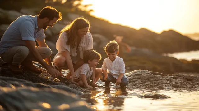 Summer Family Portrait Sessions on the South Shore