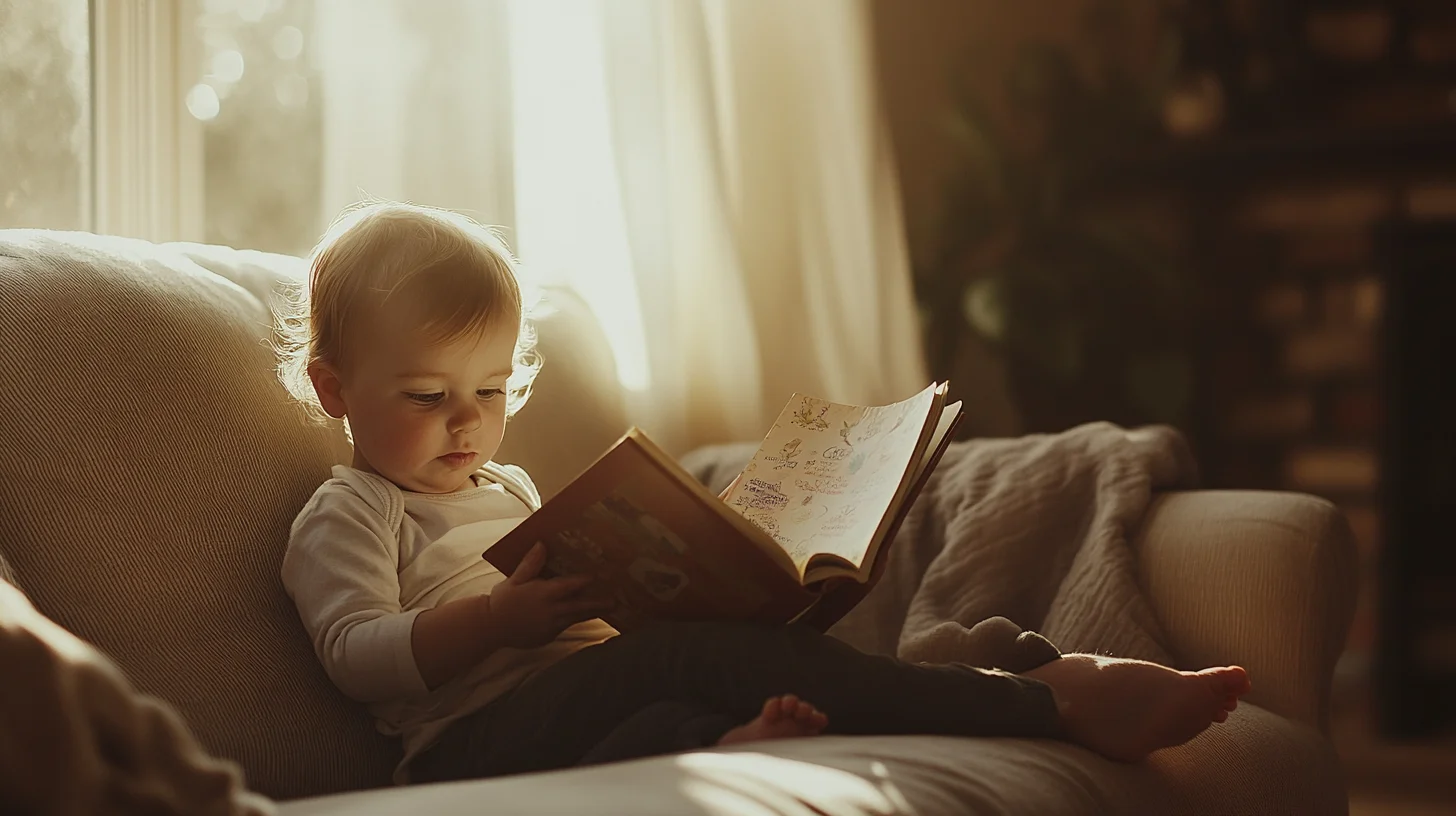 Toddler photographed in soft natural light during a milestone birthday session in Rockland MA