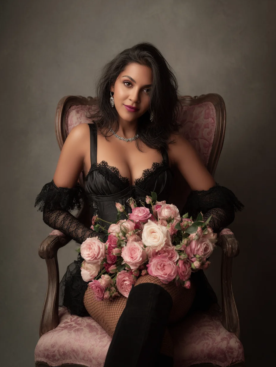 Portrait-style birthday shoot with professional studio lighting