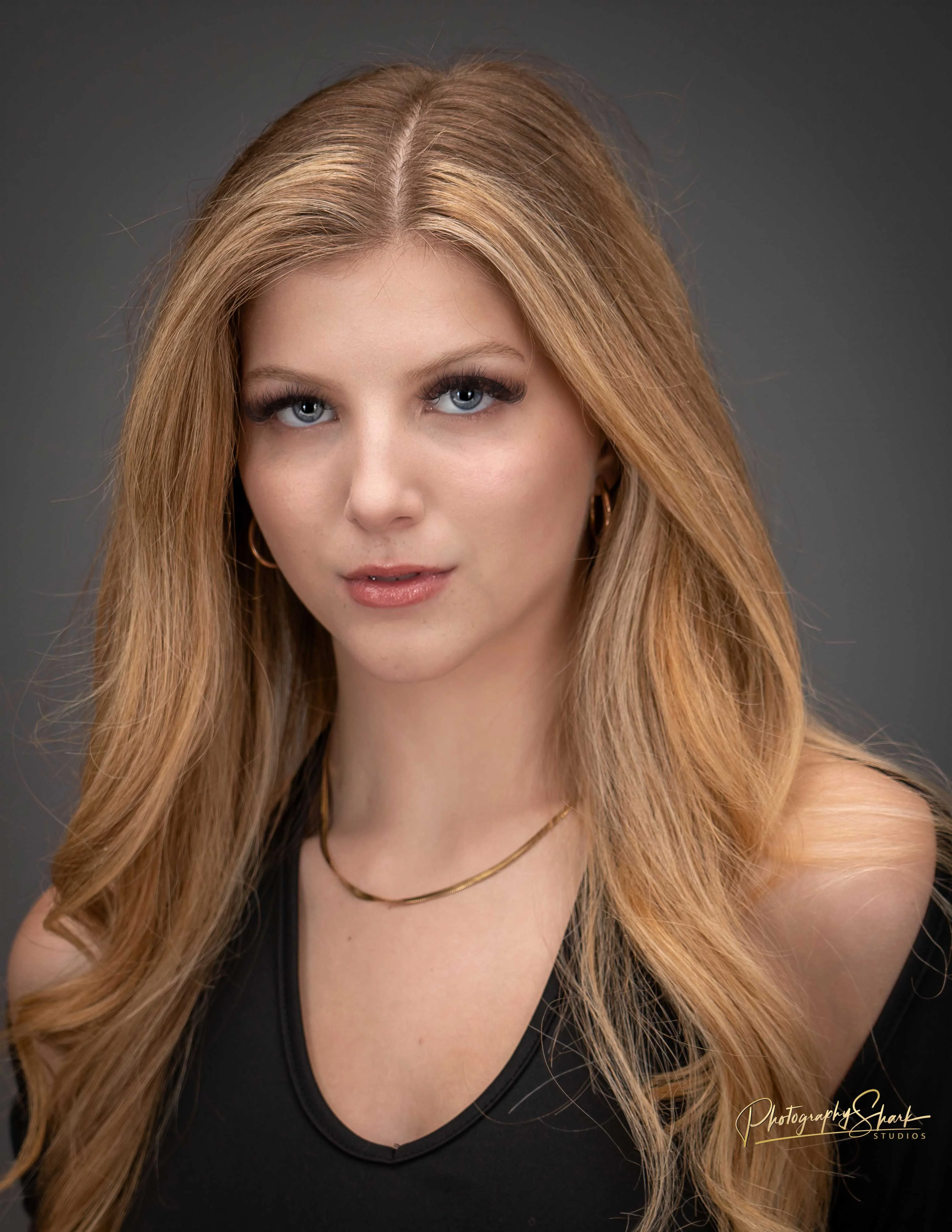 Executive portrait with polished studio lighting