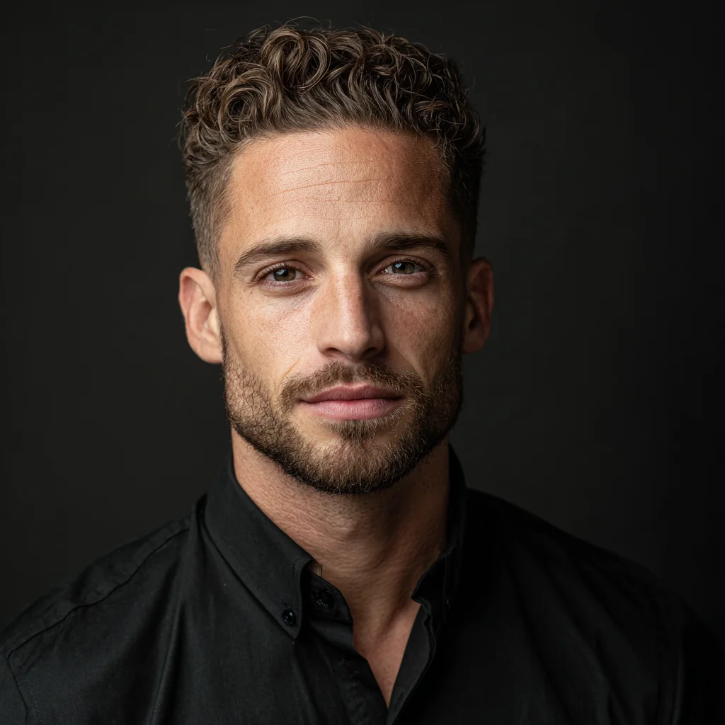 Warm studio headshot for male professional, South Shore MA