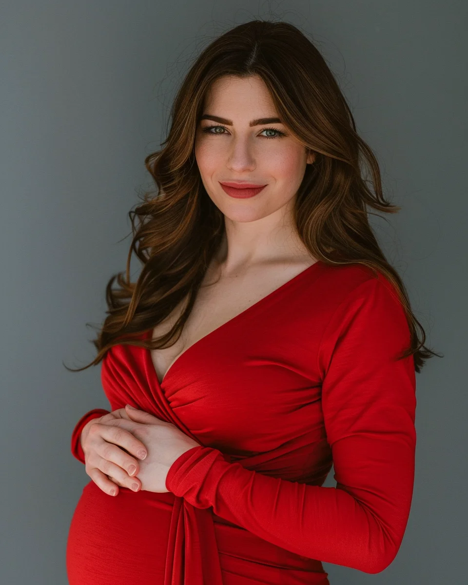 Maternity portrait with soft natural light, South Shore Massachusetts