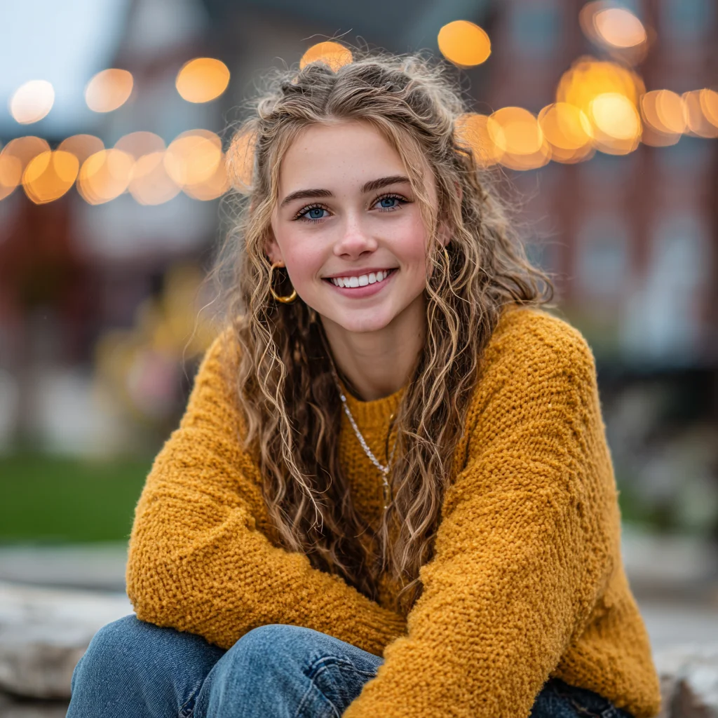 Senior year portrait in wooded setting, South Shore Massachusetts