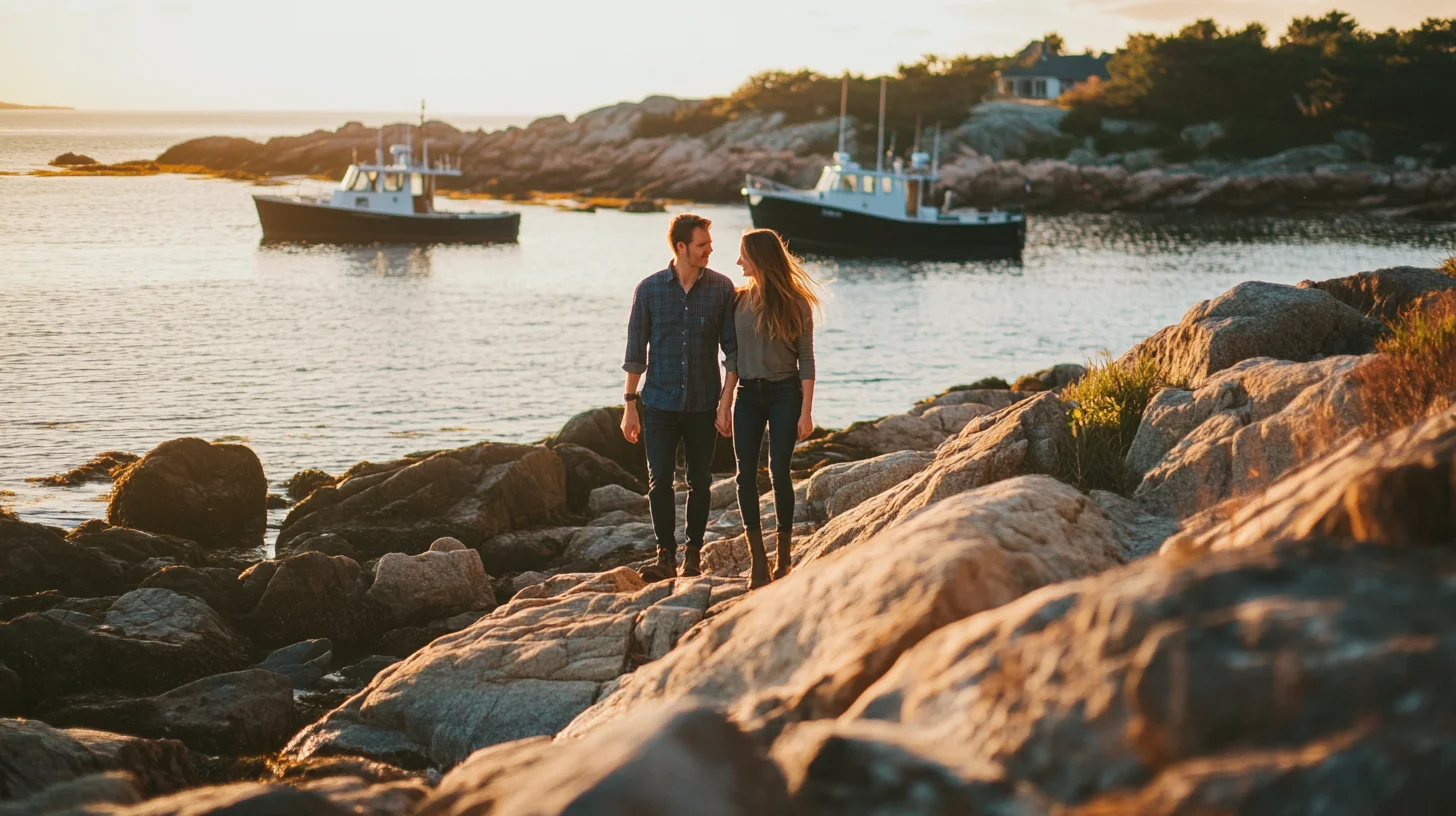 Engagement session in Cohasset MA — South Shore Photography