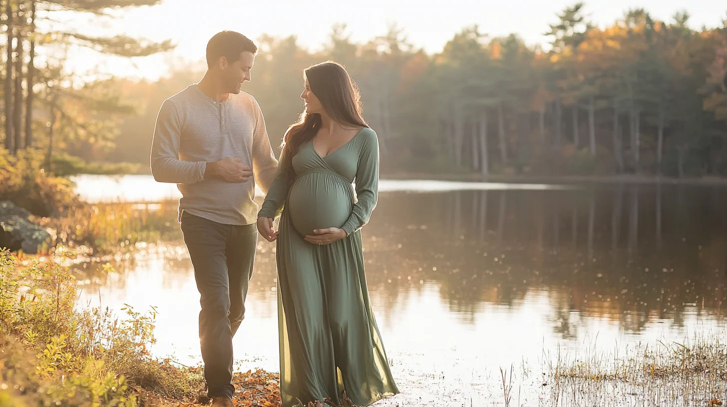 Maternity session in Holbrook MA — South Shore Photography at Sunset Lake